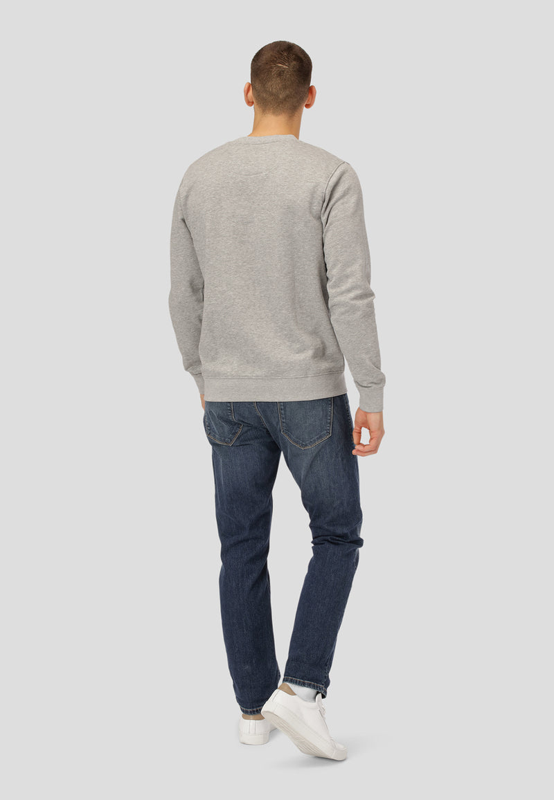Clean Cut Copenhagen Adan crewneck Sweatshirts Light Grey Melange