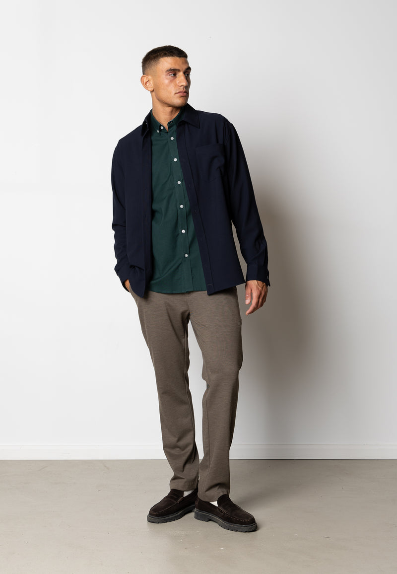 Clean Cut Copenhagen Alfred shirt Shirts L/S Dark Navy