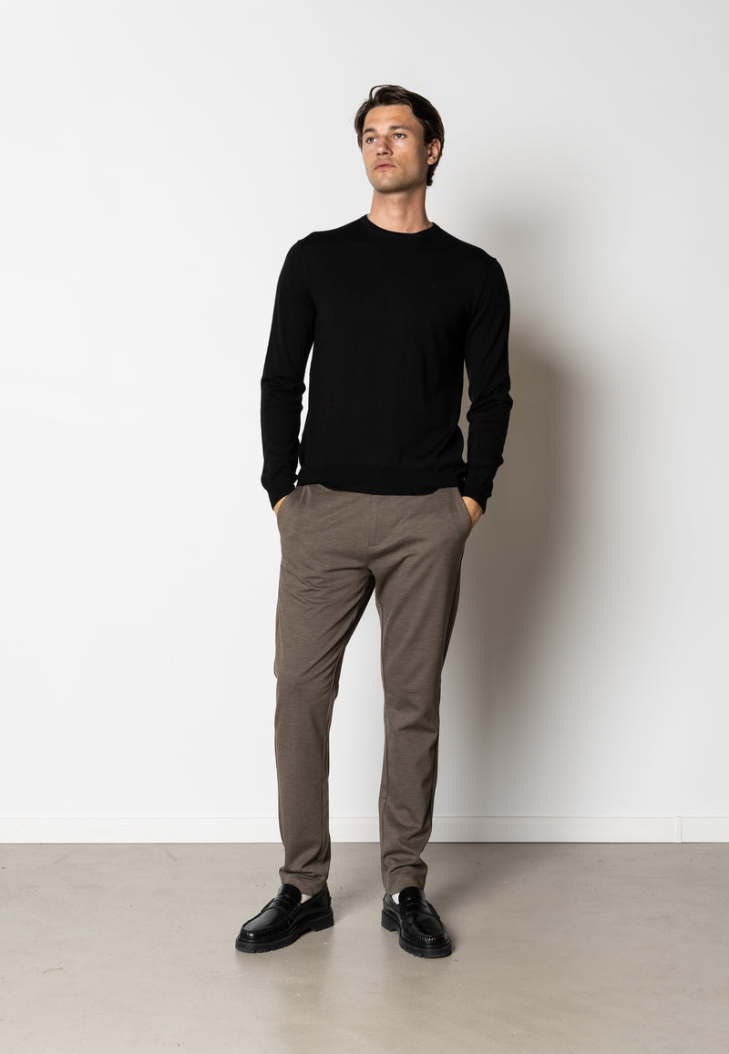 Clean Cut Copenhagen Alfredo merino wool jumper Knit Black