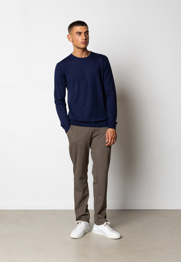 Clean Cut Copenhagen Alfredo merino wool jumper Knit Dark Navy