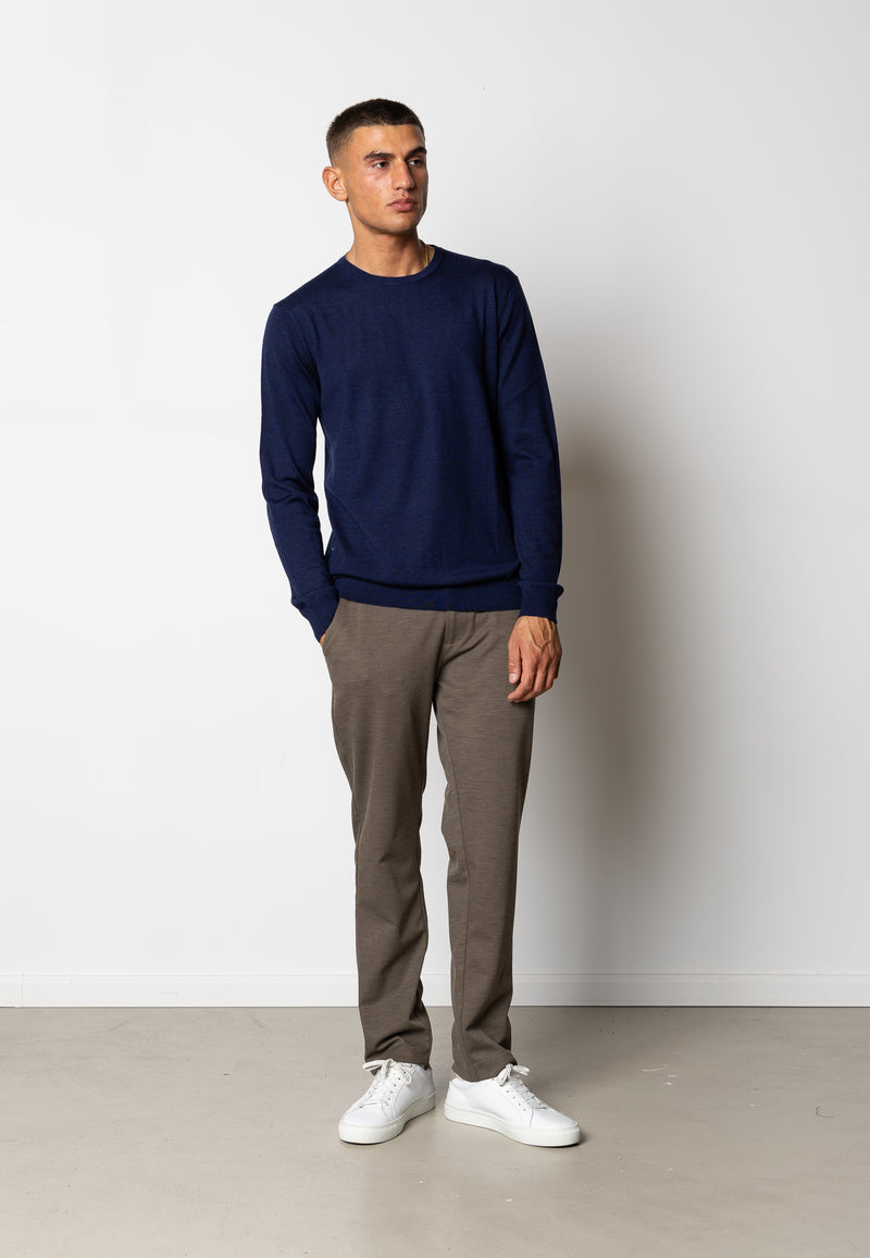 Clean Cut Copenhagen Alfredo merino wool jumper Knit Dark Navy