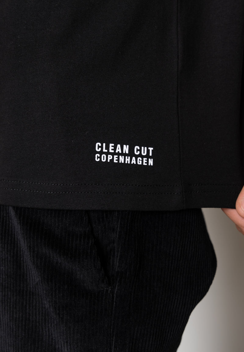 Clean Cut Copenhagen Andreas organic cotton t-shirt T-shirts S/S Black