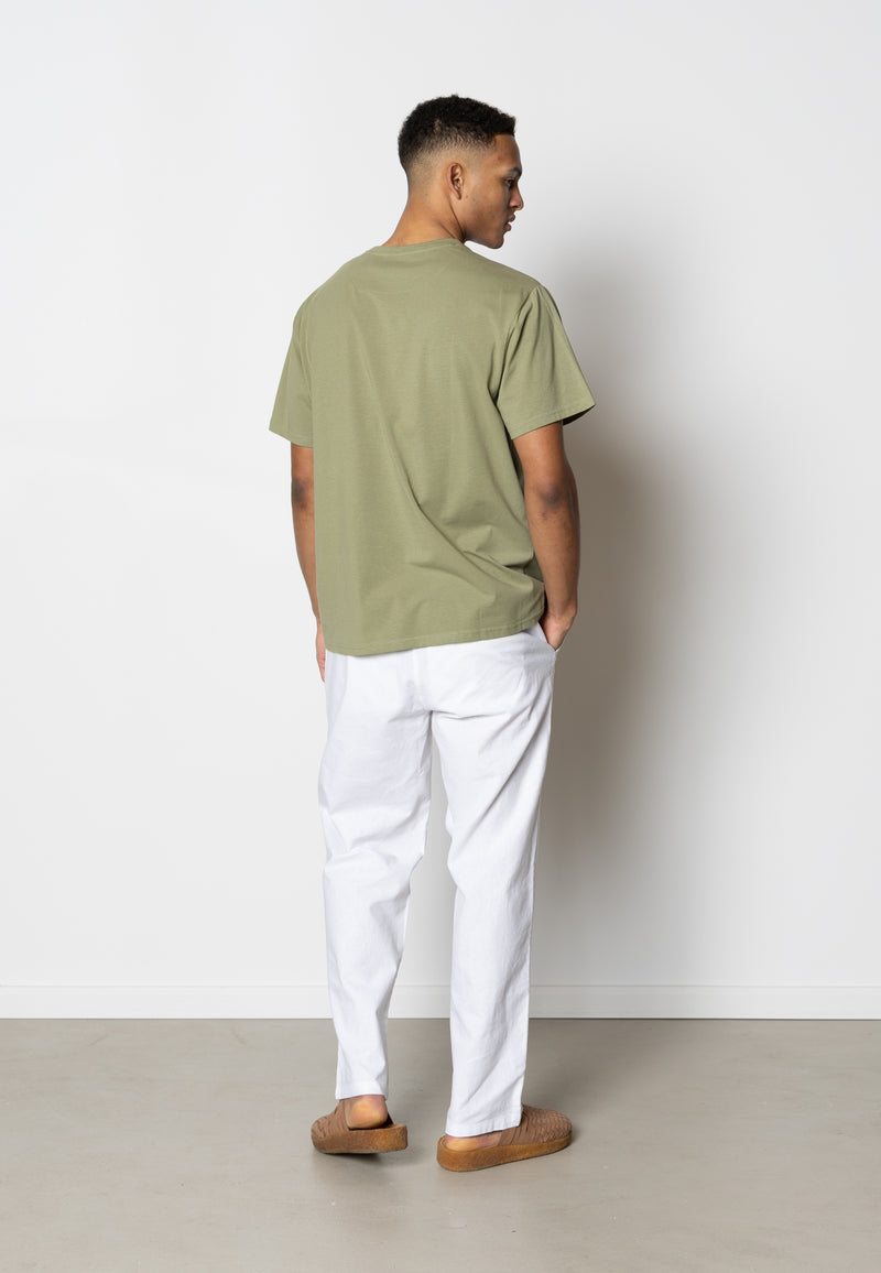 Clean Cut Copenhagen Barcelona cotton/linen pants Pants White