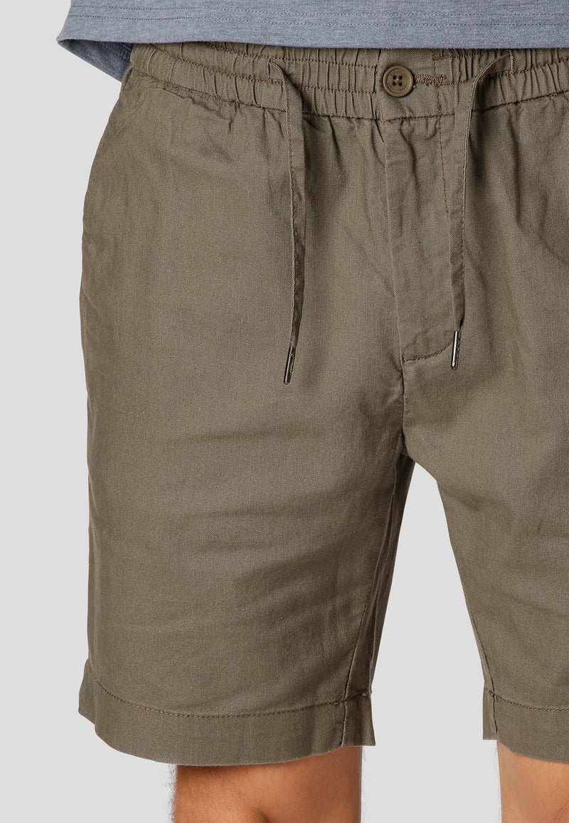 Clean Cut Copenhagen Barcelona cotton/linen shorts Shorts Dusty Green