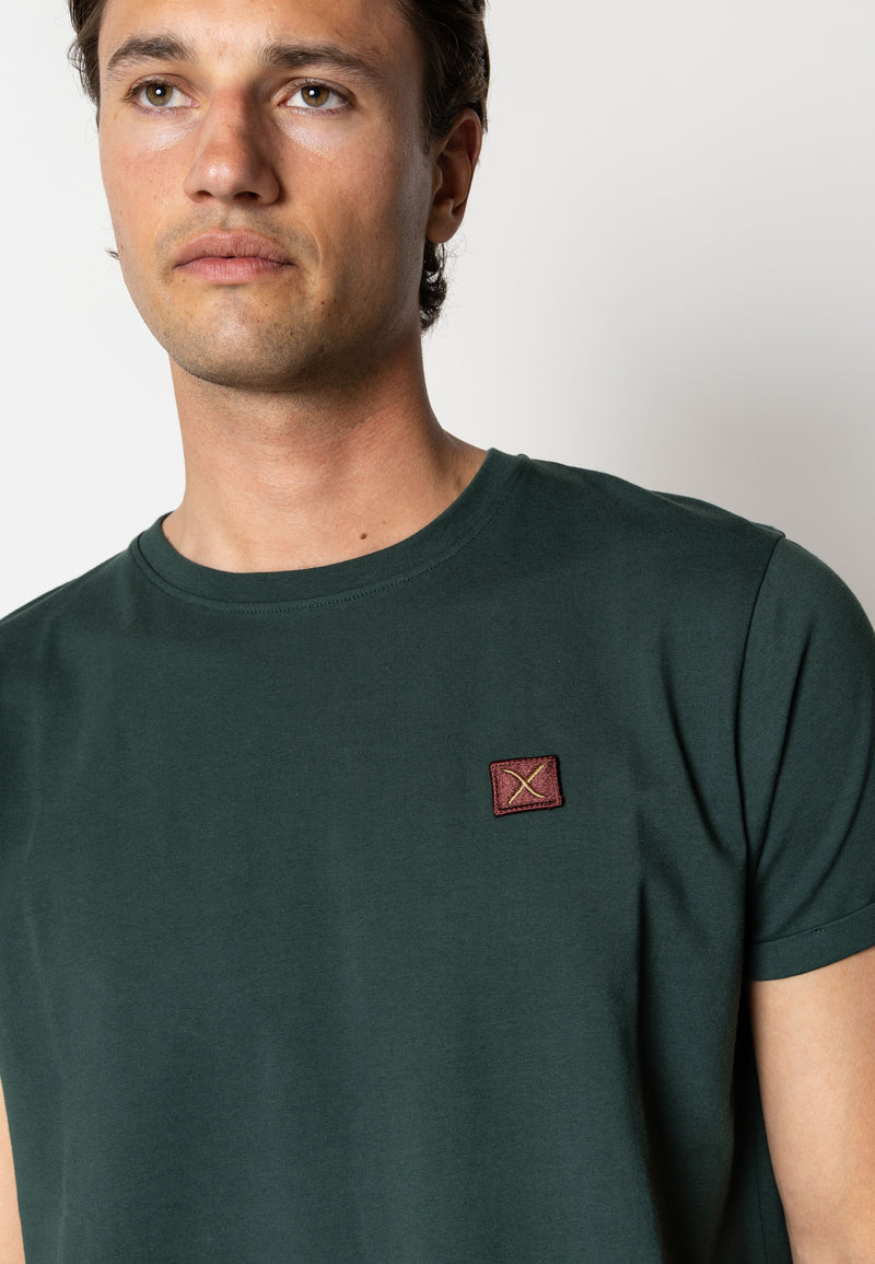 Clean Cut Copenhagen Basic Organic cotton t-shirt T-shirts S/S Deep Green