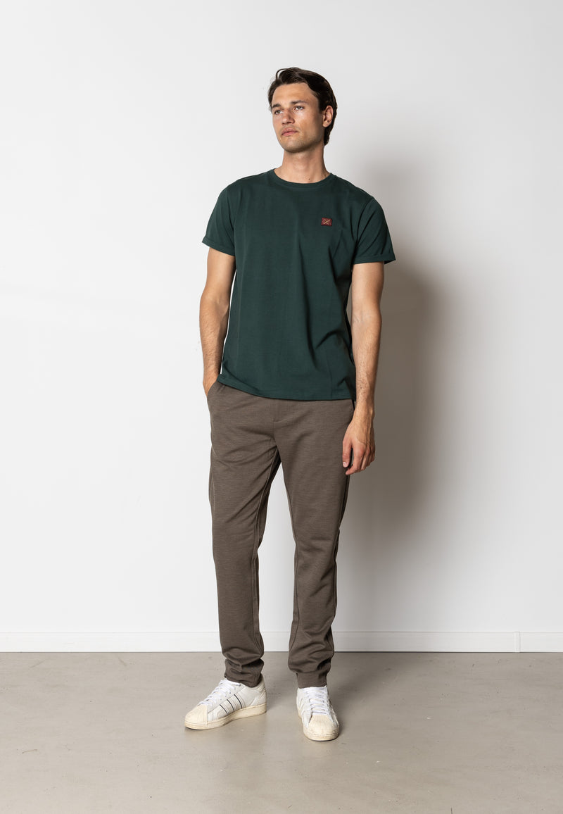 Clean Cut Copenhagen Basic Organic cotton t-shirt T-shirts S/S Deep Green