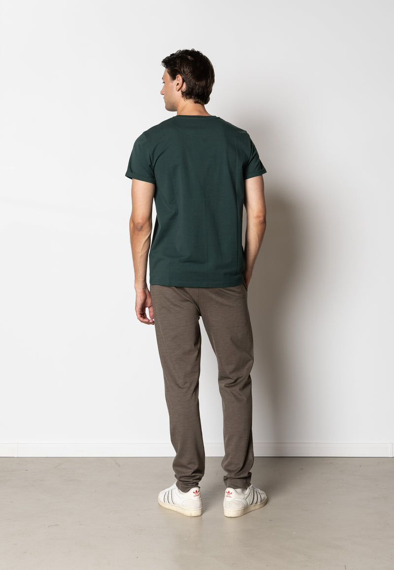 Clean Cut Copenhagen Basic Organic cotton t-shirt T-shirts S/S Deep Green