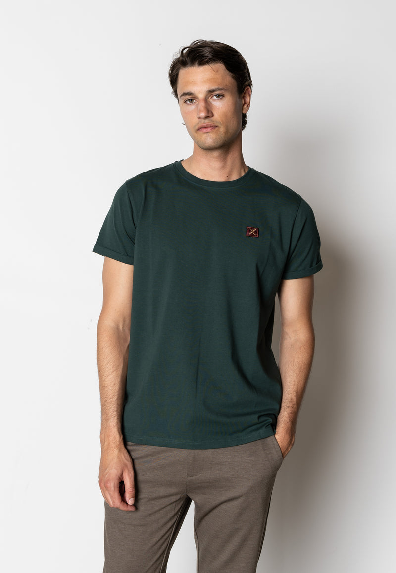 Clean Cut Copenhagen Basic Organic cotton t-shirt T-shirts S/S Deep Green