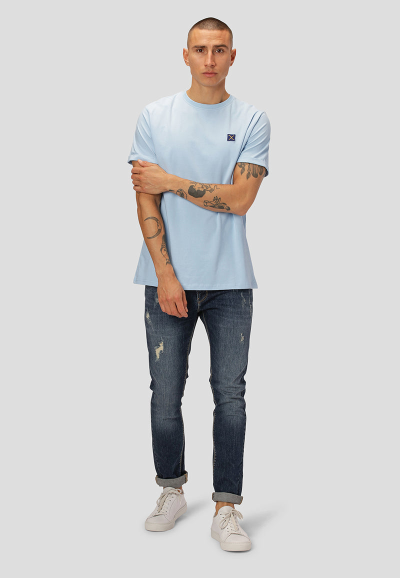 Clean Cut Copenhagen Basic Organic cotton t-shirt T-shirts S/S Light Blue