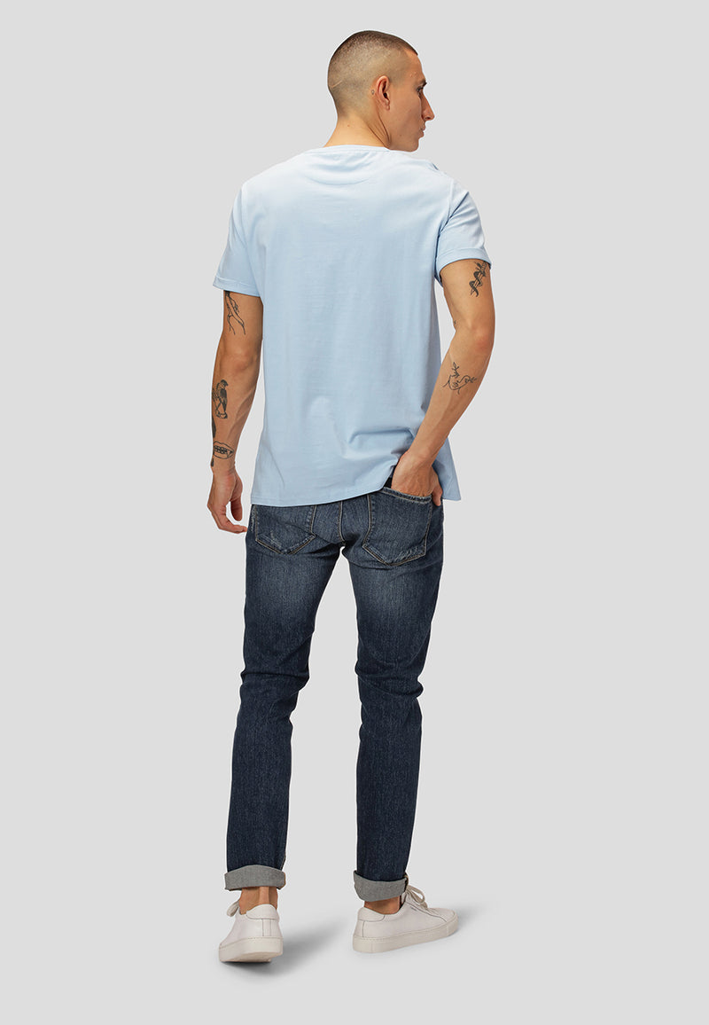 Clean Cut Copenhagen Basic Organic cotton t-shirt T-shirts S/S Light Blue