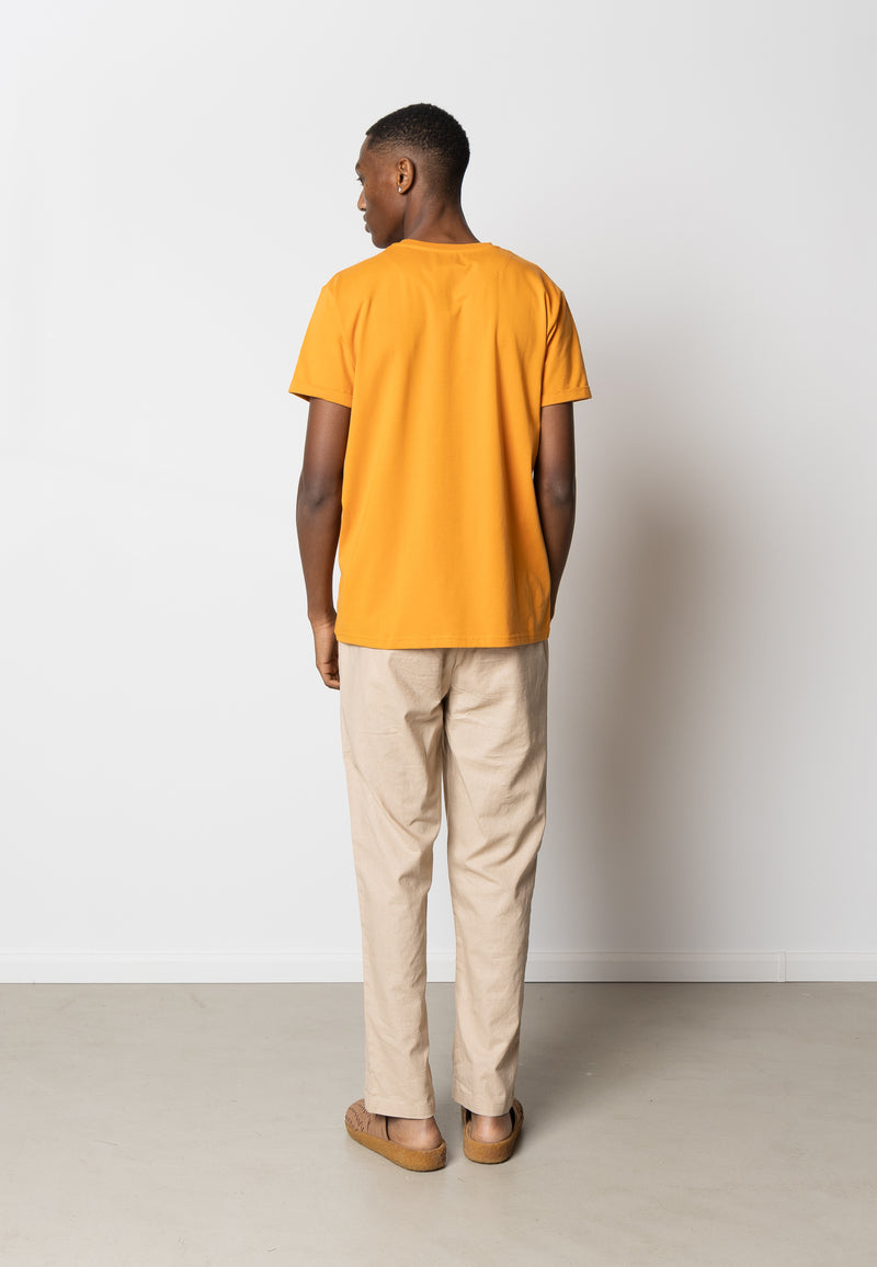 Clean Cut Copenhagen Basic Organic cotton t-shirt T-shirts S/S Orange