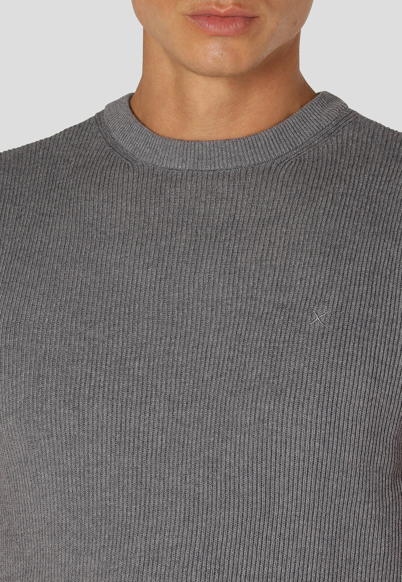 Clean Cut Copenhagen Basic Organic knitted vest Knit Light Grey Melange