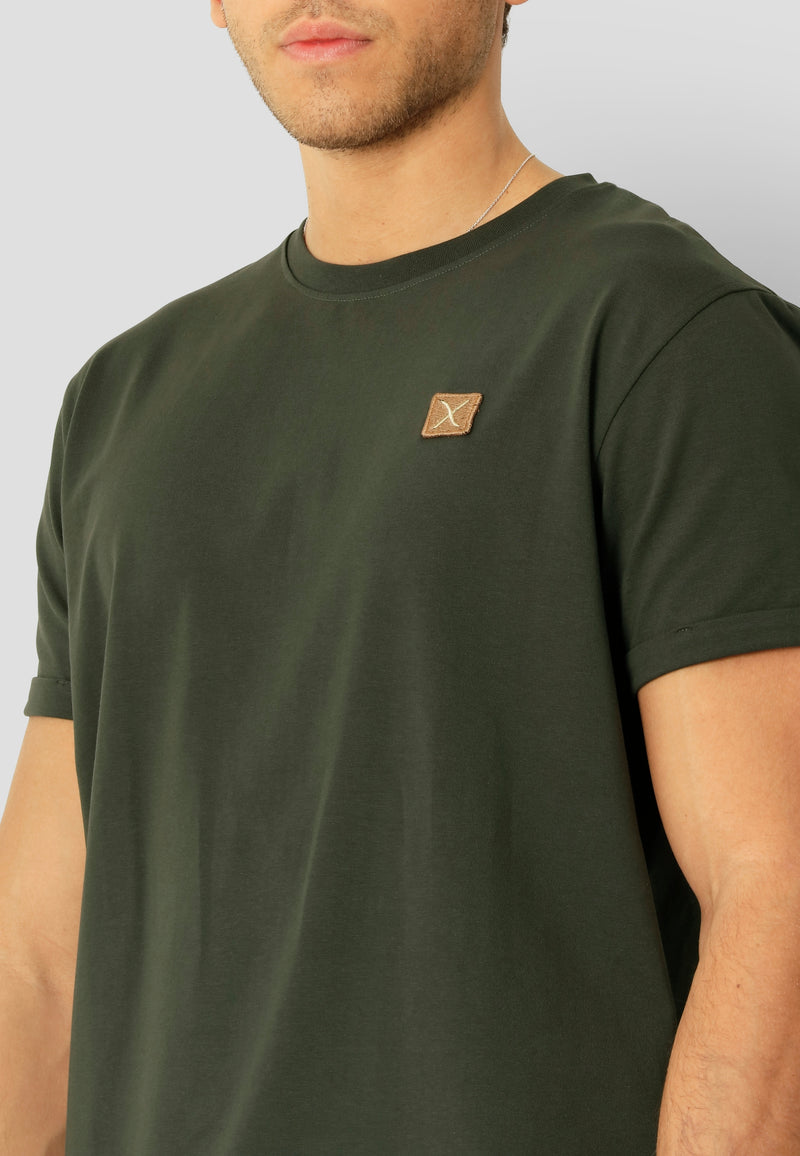 Clean Cut Copenhagen Basic organic cotton t-shirt T-shirts S/S Bottle Green