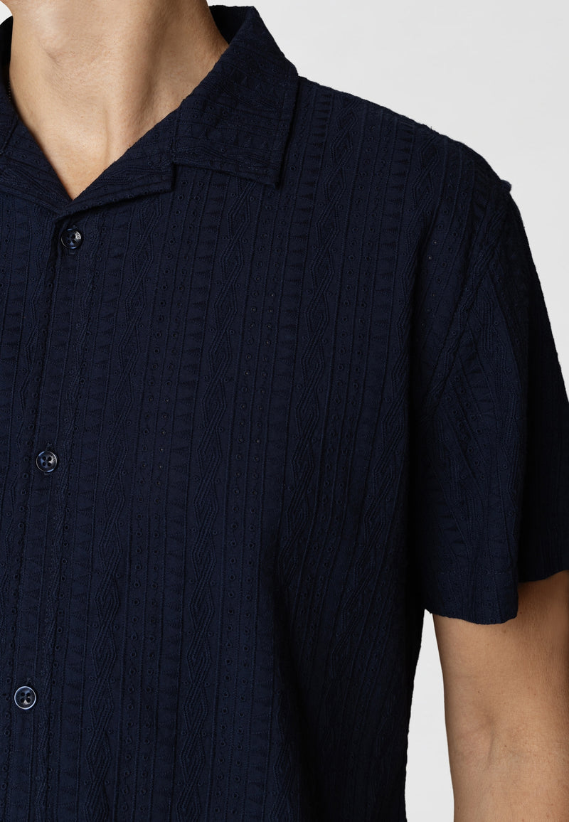 Clean Cut Copenhagen Bob shirt Shirts S/S Navy