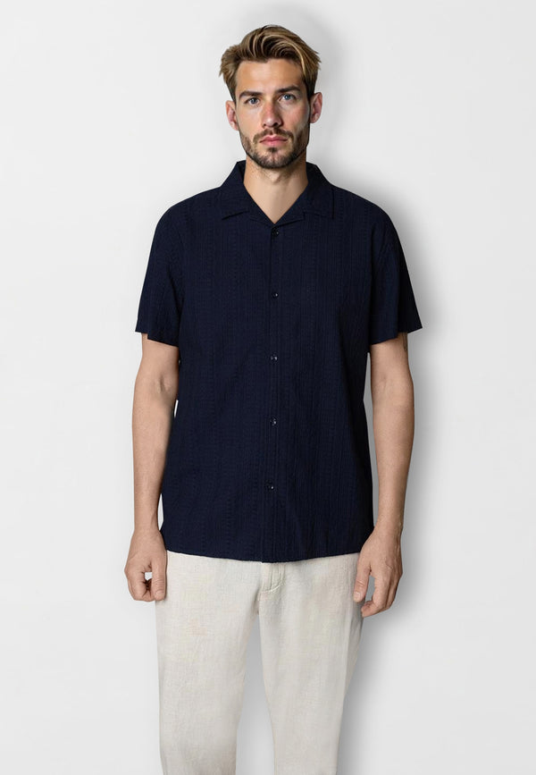 Clean Cut Copenhagen Bob shirt Shirts S/S Navy