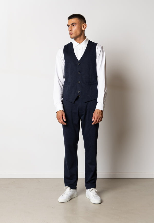 Clean Cut Copenhagen Brendon jersey waistcoat Vest Navy