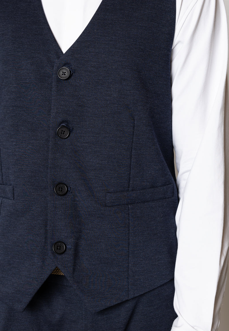 Clean Cut Copenhagen Brendon jersey waistcoat Vest Navy