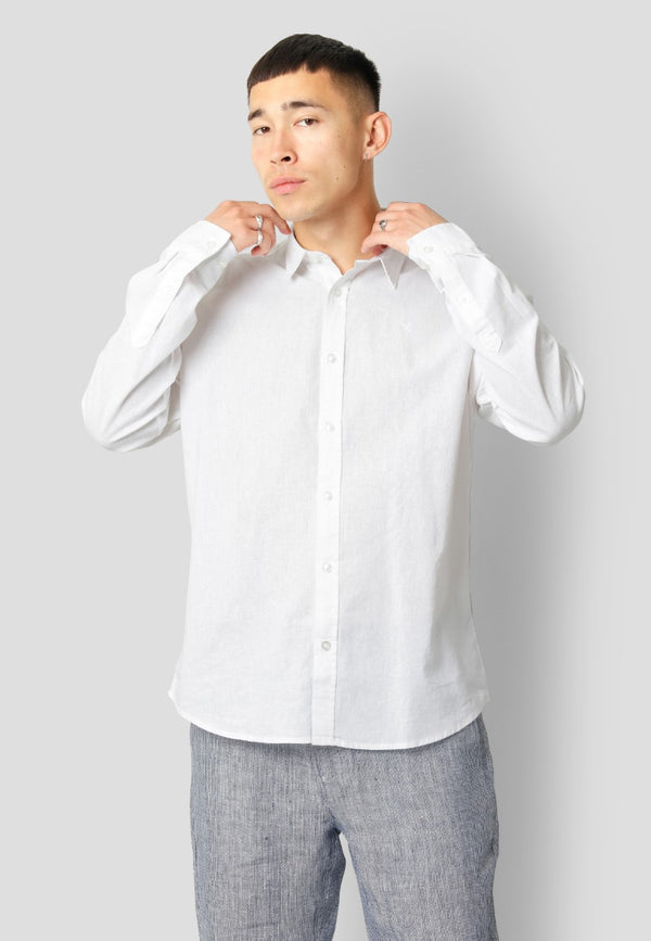 Clean Cut Copenhagen Clean Cut cotton/linen shirt Shirts L/S White