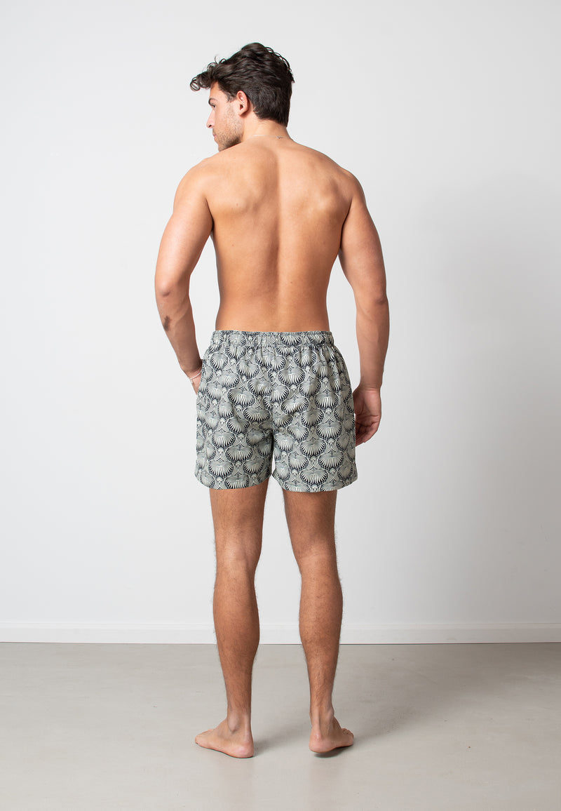 Clean Cut Copenhagen Clean Cut swim shorts Swim shorts Khaki/Navy Leaf