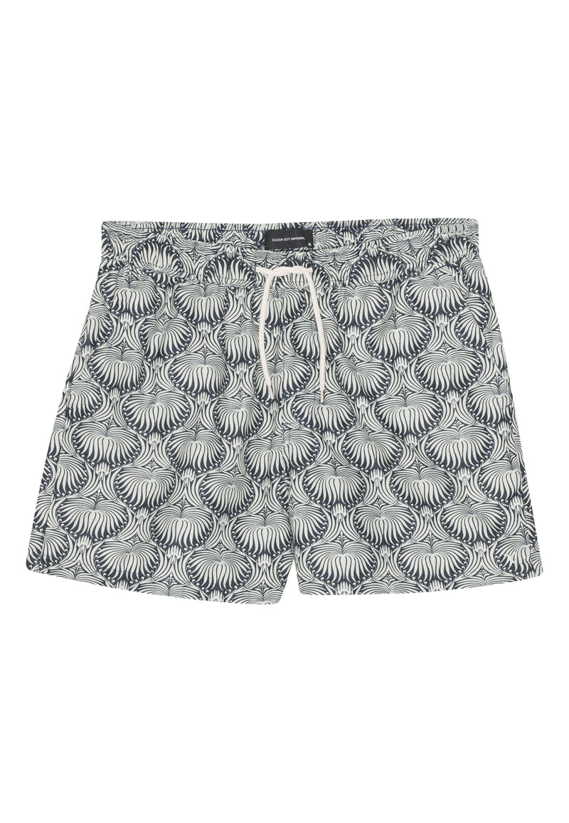 Clean Cut Copenhagen Clean Cut swim shorts Swim shorts Khaki/Navy Leaf