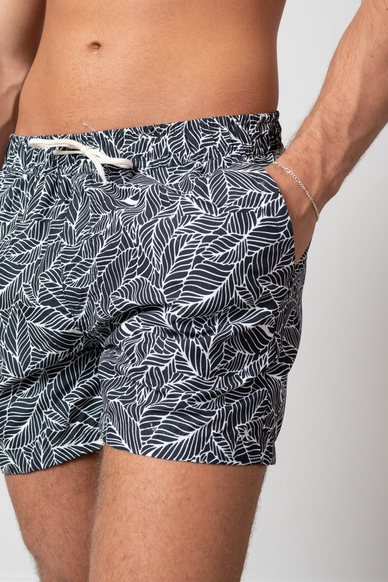 Clean Cut Copenhagen Clean Cut swim shorts Swim shorts Navy Leaf