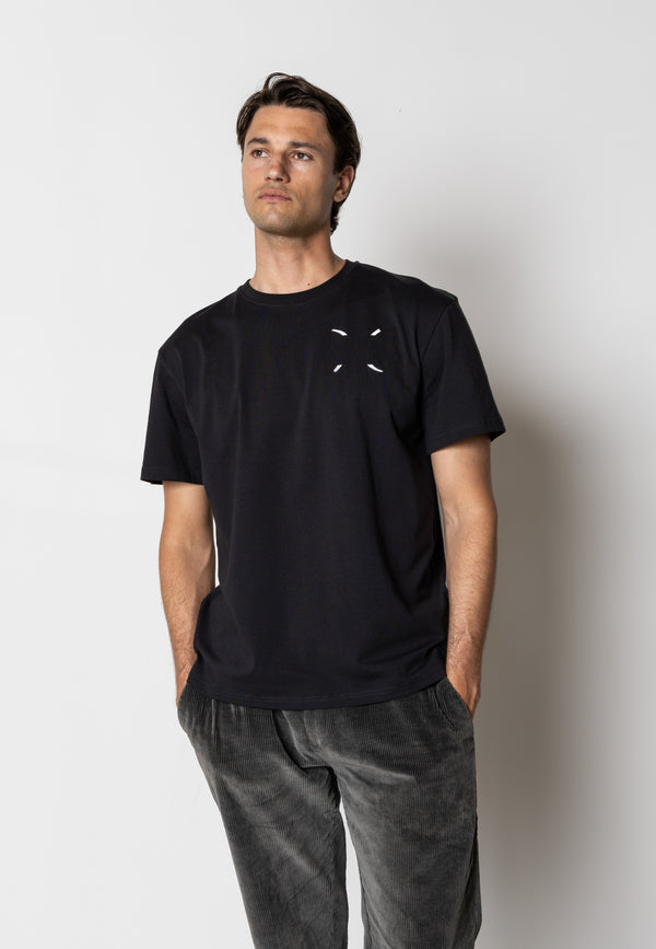 Clean Cut Copenhagen Clean organic printed t-shirt T-shirts S/S Black