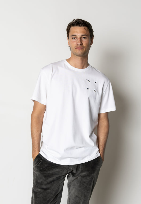 Clean Cut Copenhagen Clean organic printed t-shirt T-shirts S/S White