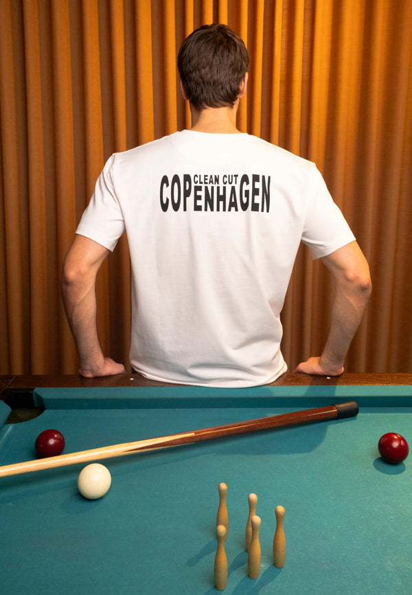 Clean Cut Copenhagen Clean organic printed t-shirt T-shirts S/S White