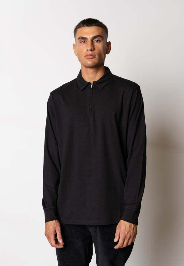 Clean Cut Copenhagen Clean zip polo Polos Black