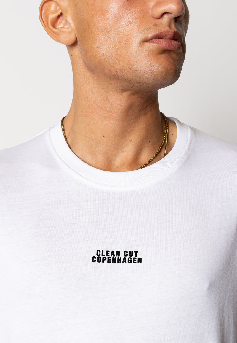 Clean Cut Copenhagen Cohen logo cotton t-shirt T-shirts S/S White