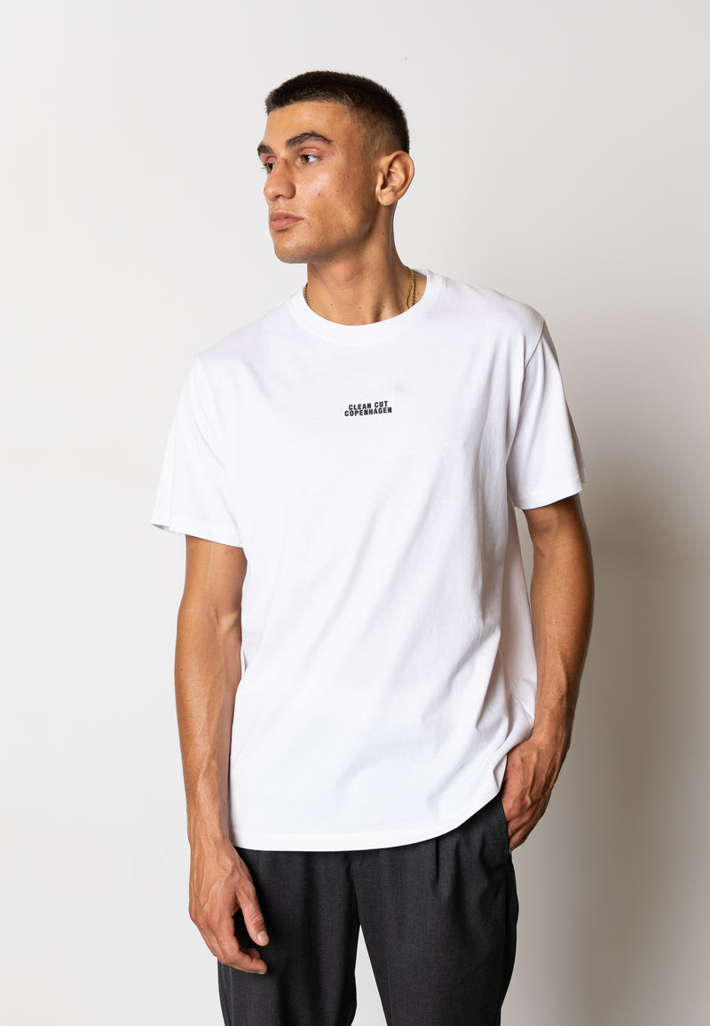 Clean Cut Copenhagen Cohen logo cotton t-shirt T-shirts S/S White