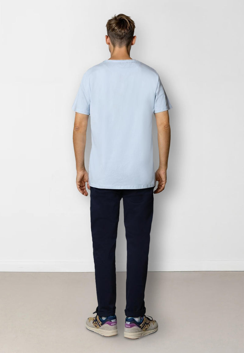 Clean Cut Copenhagen Cross organic logo t-shirt T-shirts S/S Light Blue