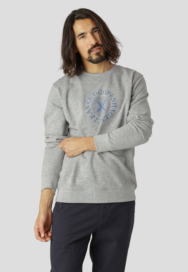 Clean Cut Copenhagen Damon sweatshirt Sweatshirts Light Grey Melange