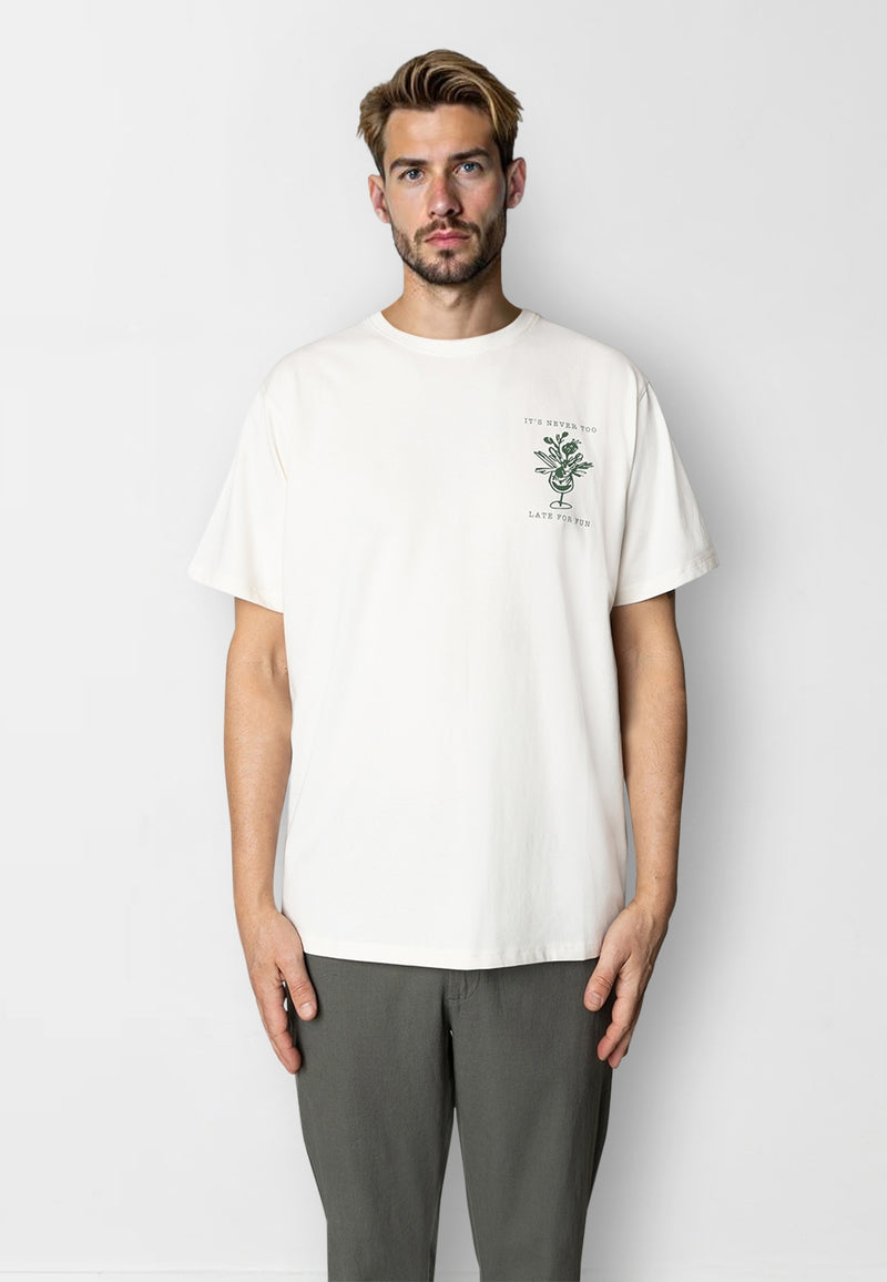 Clean Cut Copenhagen Doug organic cotton t-shirt T-shirts S/S Ecru