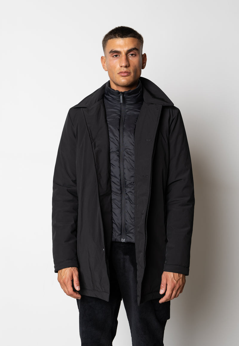 Emerson car coat Black eu.cleancutcopenhagen