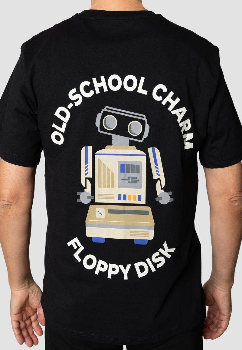 Clean Cut Copenhagen Floppy disk t-shirt T-shirts S/S Black