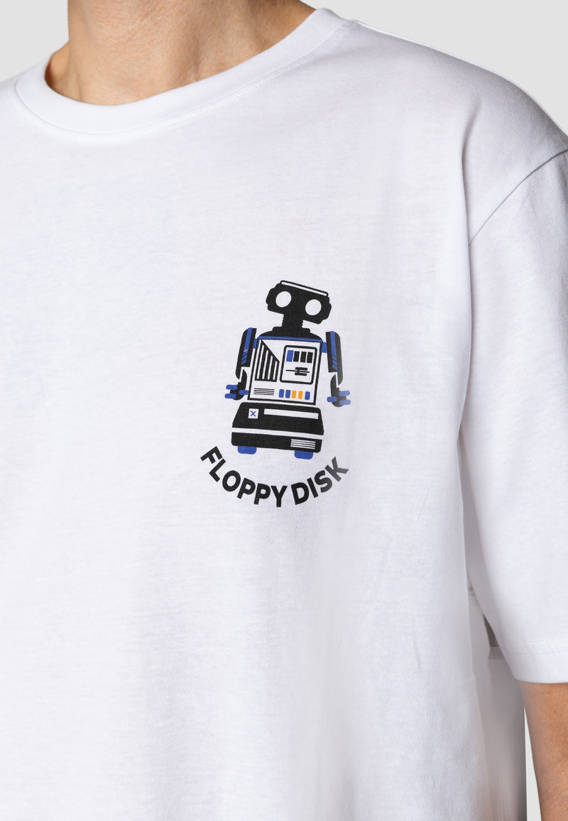 Clean Cut Copenhagen Floppy disk t-shirt T-shirts S/S White