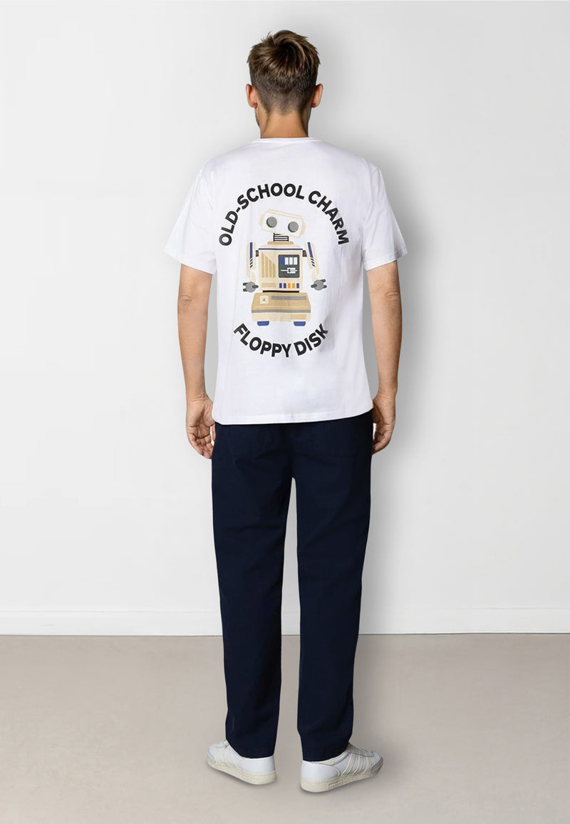 Clean Cut Copenhagen Floppy disk t-shirt T-shirts S/S White