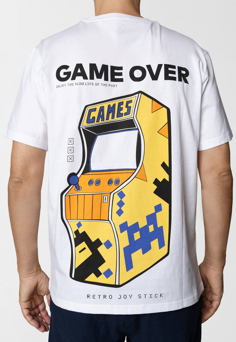 Clean Cut Copenhagen Game over t-shirt T-shirts S/S White