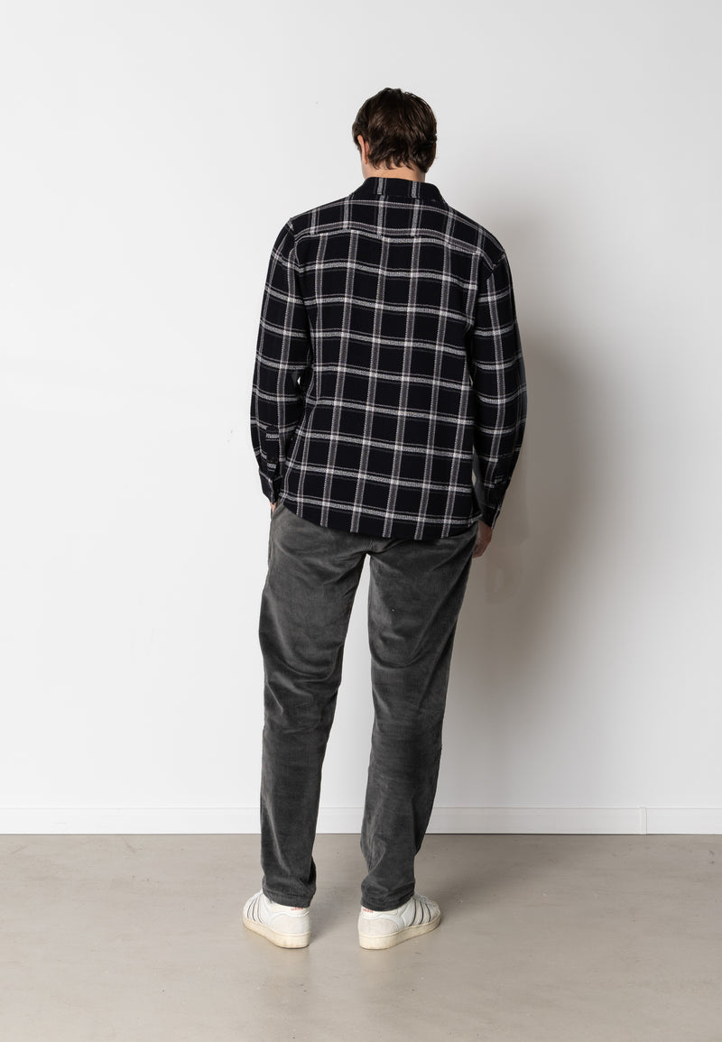 Clean Cut Copenhagen Gibson checked cotton shirt Shirts L/S Black / Grey