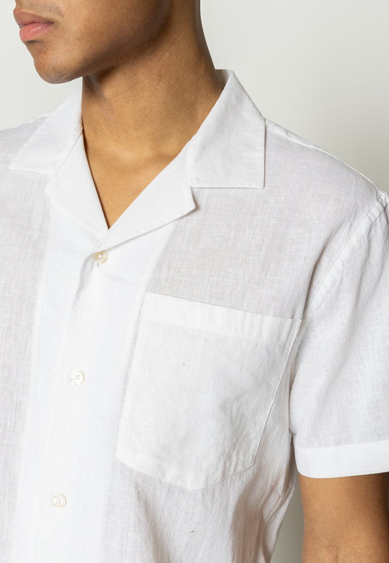 Clean Cut Copenhagen Giles cotton/linen shirt Shirts S/S White