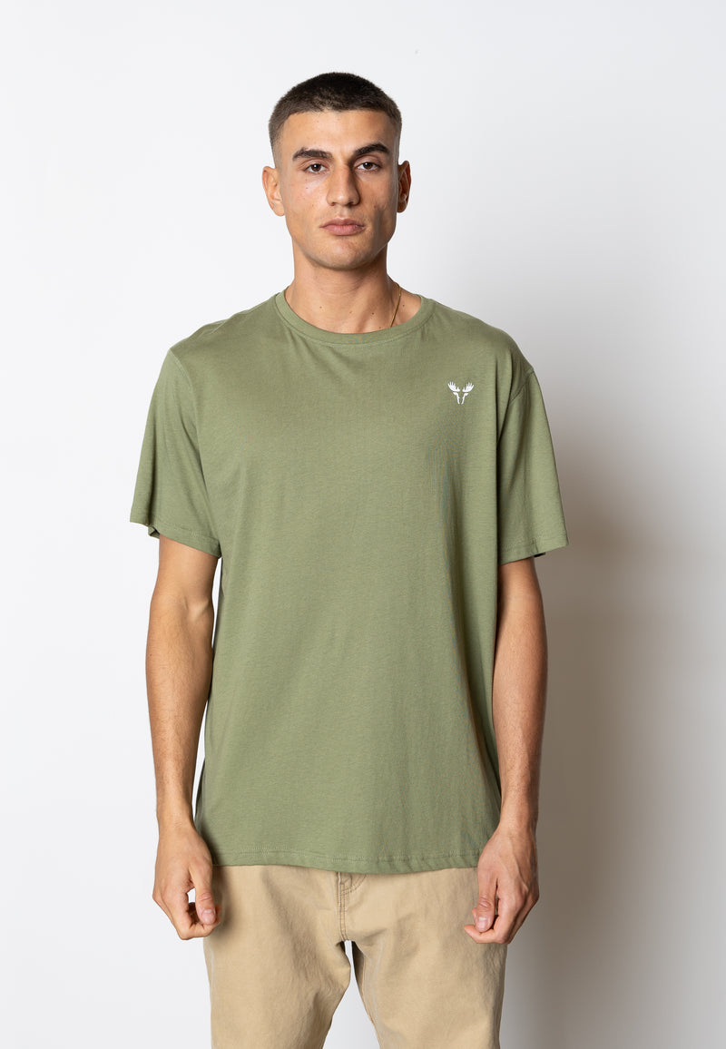 Fat Moose IAN COTTON T-SHIRT T-shirts S/S Dusty Green