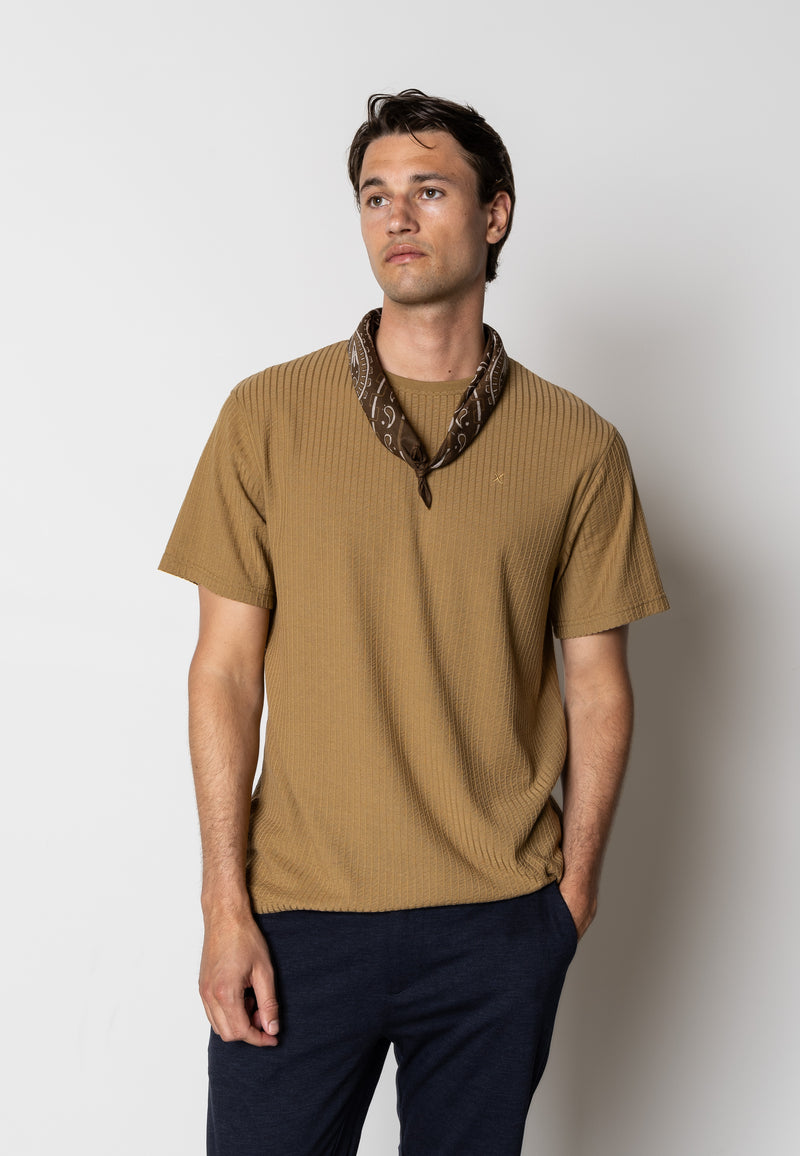 Clean Cut Copenhagen Jasper cotton t-shirt T-shirts S/S Dark Khaki