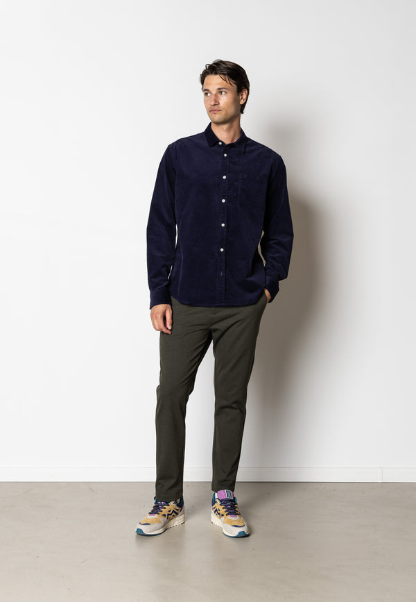 Clean Cut Copenhagen Jeppe corduroy shirt Shirts L/S Dark Navy