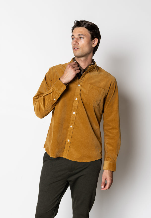 Clean Cut Copenhagen Jeppe corduroy shirt Shirts L/S Warm Sand