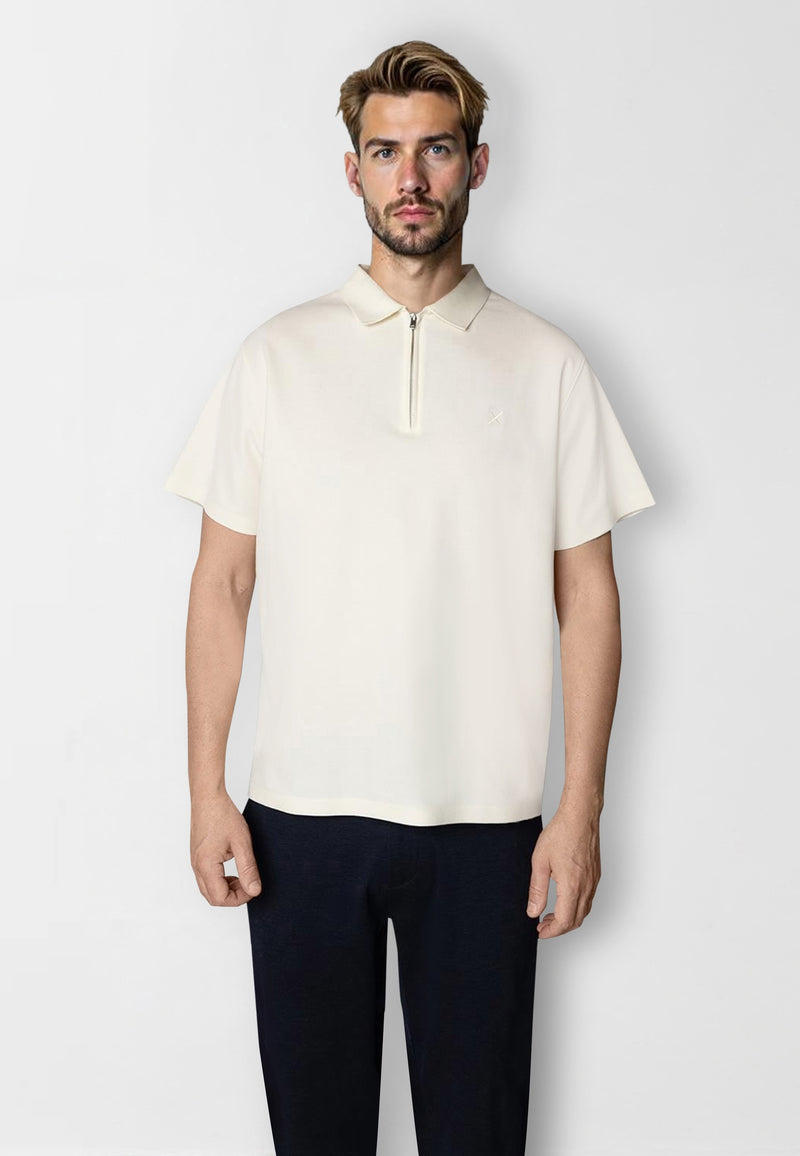 Clean Cut Copenhagen Joss seamless polo Polos Ecru