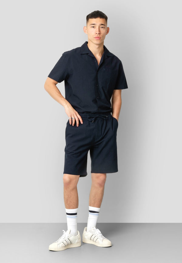 Clean Cut Copenhagen Julius seersucker shorts Shorts Navy