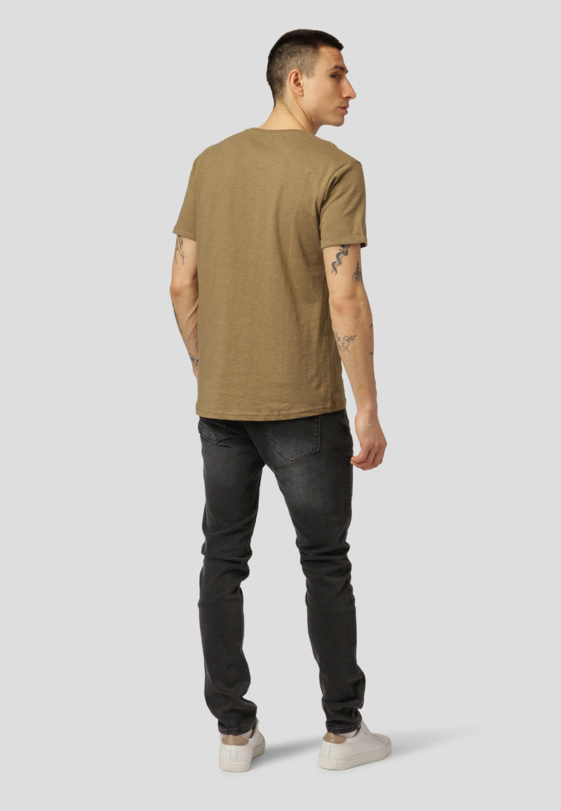 Clean Cut Copenhagen Kolding organic cotton t-shirt T-shirts S/S Dark Camel