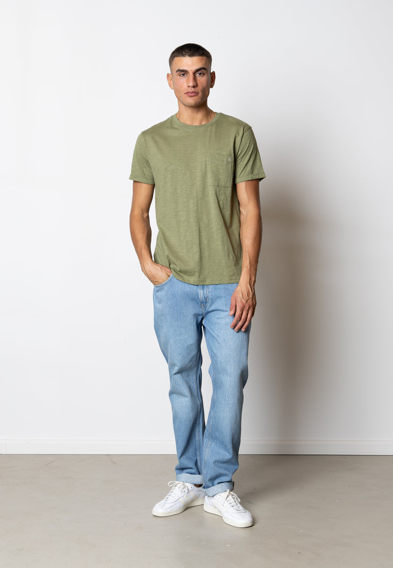 Clean Cut Copenhagen Kolding organic cotton t-shirt T-shirts S/S Dusty Green