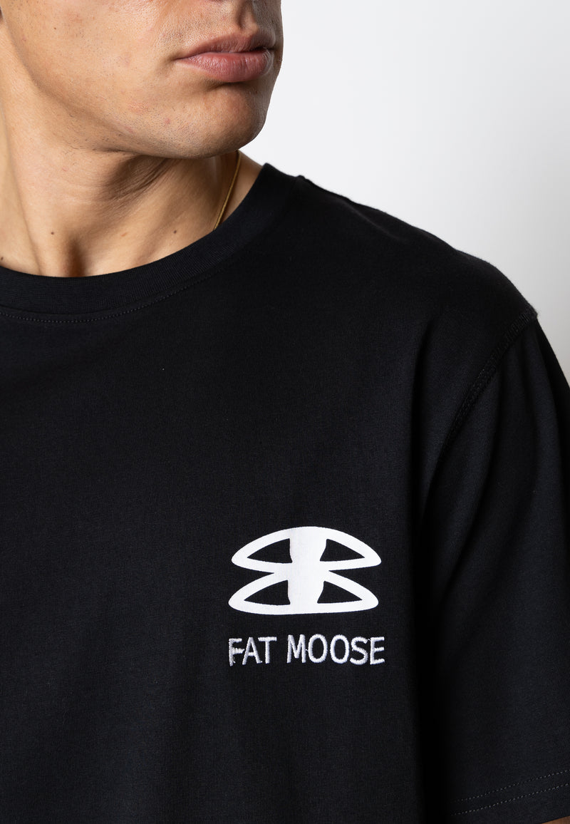 Fat Moose LUTZ ORGANIC COTTON T-SHIRT T-shirts S/S Black